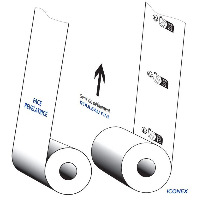 60mmx160mmx26mm Papier Thermique, 10 Rouleaux/Carton